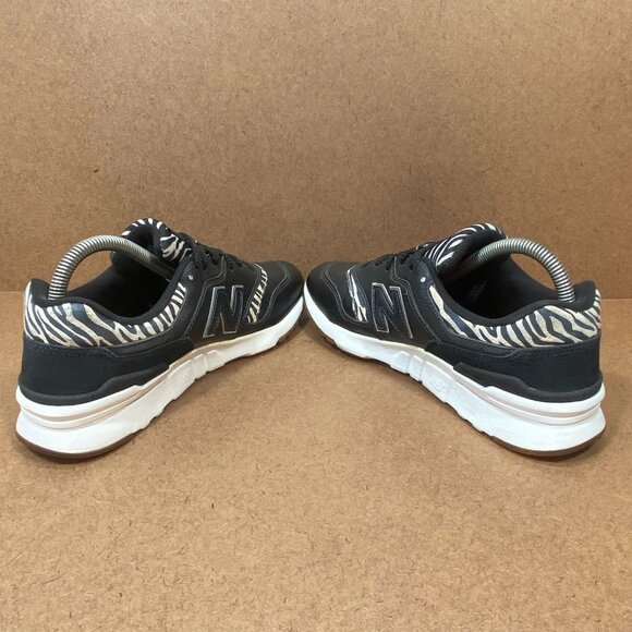 New Balance 997H Womens Sneakers Black With White Zebra Print - Picture 5 of 8